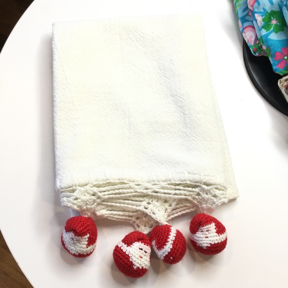 Anthropology Santa Napkins